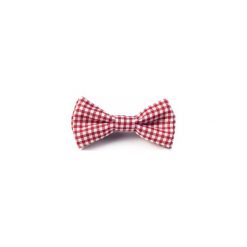 MUCHA BAWEŁNIANA GOTOWA RED PLAID. Czerwone krawaty i muchy męskie R3s men's accessories, z bawełny. Za 49.00 zł.
