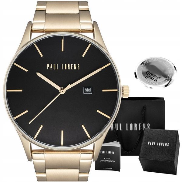Zegarek męski Paul Lorens DELUCE-1D1 Z GRAWEREM. Zegarki męskie Paul Lorens. Za 179.00 zł.
