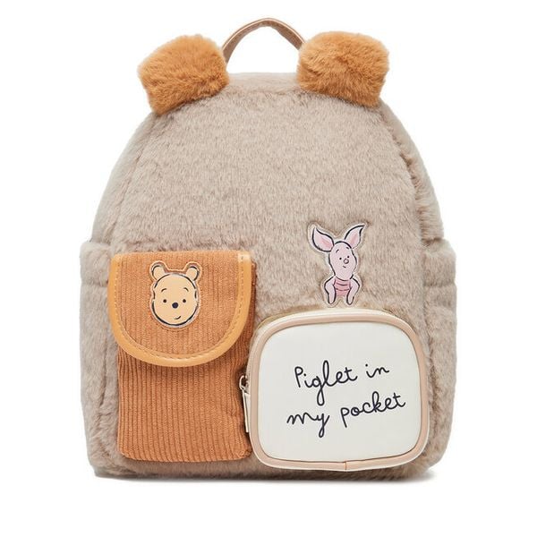 Plecak Winnie The Pooh. Brązowe plecaki męskie Winnie The Pooh, bez wzorów. Za 89.99 zł.