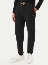 BOSS Spodnie dresowe Mix&Match 50515305 Czarny Regular Fit. Czarne spodnie dresowe męskie Boss, bez wzorów, z bawełny. Za 229.99 zł.