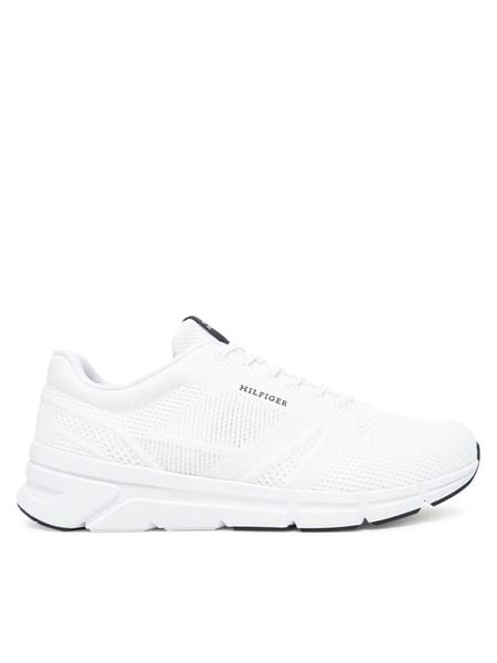 Tommy Hilfiger Sneakersy Modern Comfort Run Knit FM0FM05524 Biały. Białe buty do biegania męskie Tommy Hilfiger, bez wzorów, z materiału, bez zapięcia. Za 229.99 zł.