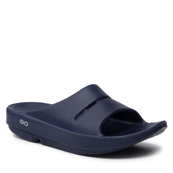 Klapki OOfos. Niebieskie klapki i japonki męskie OOfos, bez wzorów. Za 189.99 zł.