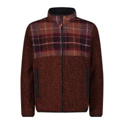 Polarowa bluza wooltech z zamkiem CMP. Czerwone bluzy z polaru męskie CMP, bez wzorów, z polaru, sportowe, bez ramiączek, bez kaptura. Za 520.00 zł.