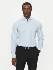 BOSS Koszula H-HANK-spread-C1-222 50539227 Błękitny Slim Fit. Niebieskie koszule męskie Boss, m, bez wzorów, z bawełny, bez kołnierzyka, bez ramiączek. Za 279.99 zł.