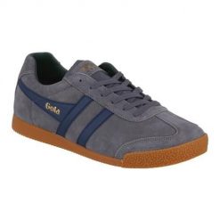 Buty do chodzenia męskie Gola Harrier. Niebieskie buty sportowe na co dzień męskie Gola, m, bez wzorów, z materiału, bez ramiączek, bez kaptura, trekkingowe. Za 424.00 zł.
