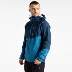 Męska wodoodporna kurtka Breathe Out. Niebieskie kurtki męskie Dare 2B, m, bez wzorów, z tkaniny, sportowe, bez ramiączek, bez kaptura. W wyprzedaży za 435.60 zł.
