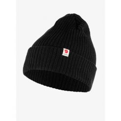 Czapka zimowa Fjallraven Rib Hat - black. Czarne czapki męskie Fjällräven, na zimę, bez wzorów, sportowe. Za 140.99 zł.