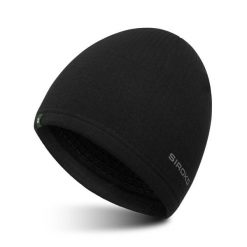 Termiczna czapka do biegania Fitness Siroko Gamma Black. Czarne czapki męskie SIROKO, bez wzorów, z tkaniny, sportowe. Za 148.00 zł.