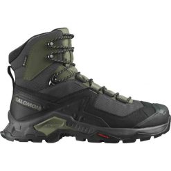 Buty trekkingowe męskie Quest Element GTX. Czarne buty trekkingowe męskie Salomon, bez wzorów, z gore-texu, bez zapięcia, trekkingowe, gore-tex. Za 849.99 zł.