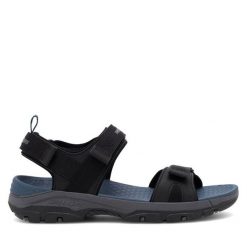 Sandały Skechers. Czarne sandały męskie Skechers, bez zapięcia. Za 239.99 zł.