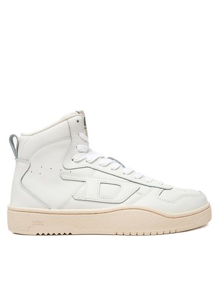 Diesel Sneakersy S-Ukiyo V2 Mid Y03364 P5576 T1015 Biały. Białe buty sportowe na co dzień męskie Diesel, m, bez wzorów, ze skóry, bez ramiączek, bez kaptura. Za 689.99 zł.