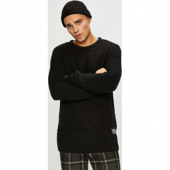 Sublevel - Sweter. Czarne swetry męskie Sublevel, z bawełny, z okrągłym kołnierzem. Za 139.90 zł.