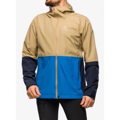 Kurtka przeciwdeszczowa męska Haglofs Finch Proof Jacket. Brązowe kurtki męskie Haglöfs, m, bez wzorów, bez ramiączek, bez kaptura. W wyprzedaży za 551.45 zł.
