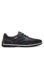 Pikolinos Półbuty M9A-4118 Granatowy. Niebieskie eleganckie półbuty męskie Pikolinos, ze skóry, wizytowe, bez obcasa, bez zapięcia. Za 459.99 zł.