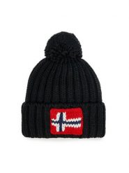 Napapijri Czapka Semiury 5 NP0A4GKB Czarny. Czarne czapki męskie Napapijri, na zimę, bez wzorów, z syntetyku. Za 139.99 zł.