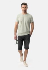 Szorty jeansowe, Regular Fit, E-CARST. Szare szorty męskie Volcano, bez wzorów, z dresówki, casualowe. Za 159.99 zł.