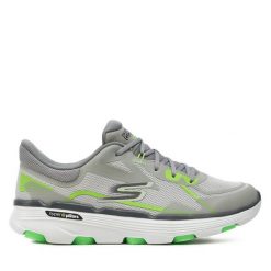 Buty do biegania Skechers. Szare buty do biegania męskie Skechers, bez wzorów, bez zapięcia, do biegania. Za 269.99 zł.