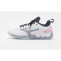 Buty halowe Mizuno Wave Luminous. Białe buty do biegania męskie Mizuno, bez wzorów, z gumy, bez zapięcia, do biegania, mizuno wave. Za 629.15 zł.