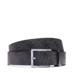 Pasek Męski Guess. Czarne paski męskie Guess, z aplikacjami. Za 179.99 zł.