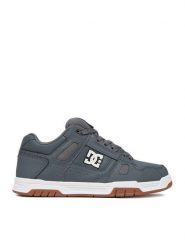 DC Sneakersy CEO-V5-10121 Szary. Szare buty sportowe na co dzień męskie DC, m, bez wzorów, ze skóry, bez ramiączek, bez kaptura. Za 249.99 zł.