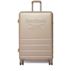 Walizka duża Reebok. Brązowe walizki męskie Reebok, bez wzorów, duże. Za 329.99 zł.