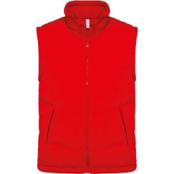 Kurtka puchowa bez rękawów Kariban Doublé Polaire. Czerwone kurtki męskie KARIBAN, m, bez wzorów, z puchu, bez ramiączek, bez kaptura. Za 218.00 zł.