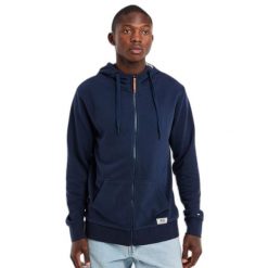 Bluza z kapturem i zamkiem błyskawicznym Protest Nxgollie. Niebieskie bluzy rozpinane męskie Protest, m, bez wzorów, z kapturem. W wyprzedaży za 259.90 zł.