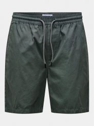 Only & Sons Szorty materiałowe Tel 22027949 Szary Regular Fit. Szare szorty męskie Only & Sons, bez wzorów, z bawełny. Za 159.99 zł.