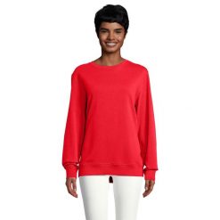 Bluza Kometa Unisex Dla Dorosłych. Czerwone bluzy nierozpinane męskie SOL'S, m, bez wzorów, bez ramiączek, bez kaptura. Za 133.99 zł.