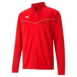 Bluza męska Puma teamRISE Training Poly Jacket czerwona. Białe bluzy nierozpinane męskie Puma, m, bez wzorów, sportowe, bez ramiączek, bez kaptura. Za 139.00 zł.