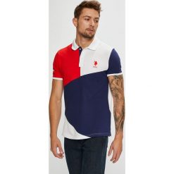 U.S. Polo - Polo. Brązowe koszulki polo męskie U.S. Polo, z bawełny, polo, z krótkim rękawem. W wyprzedaży za 259.90 zł.