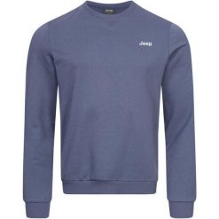 Męska bluza z bawełny Jeep - Komfort i styl. Fioletowe bluzy nierozpinane męskie Jeep, m, bez wzorów, z bawełny, sportowe, bez ramiączek, bez kaptura. Za 183.99 zł.