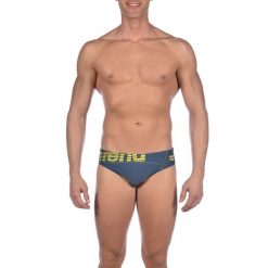 Kąpielówki slipy męskie na basen Arena Serome Evo Brief. Niebieskie kąpielówki męskie ARENA, m, bez wzorów. Za 40.99 zł.