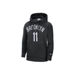 Bluza sportowa męska Nike Nba Brooklyn Nets Kyrie Irving. Czarne bluzy nierozpinane męskie Nike, m, bez wzorów, z kapturem. Za 454.00 zł.
