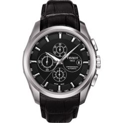 PROMOCJA ZEGAREK TISSOT T- CLASSIC T035.627.16.051.00. Czarne zegarki męskie TISSOT, z materiału, ze stali. W wyprzedaży za 2,728.01 zł.