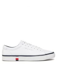 Tommy Hilfiger Sneakersy Modern Vulc Corporate Leather FM0FM04922 Biały. Białe buty sportowe na co dzień męskie Tommy Hilfiger, m, bez wzorów, ze skóry, bez ramiączek, bez kaptura. Za 279.99 zł.