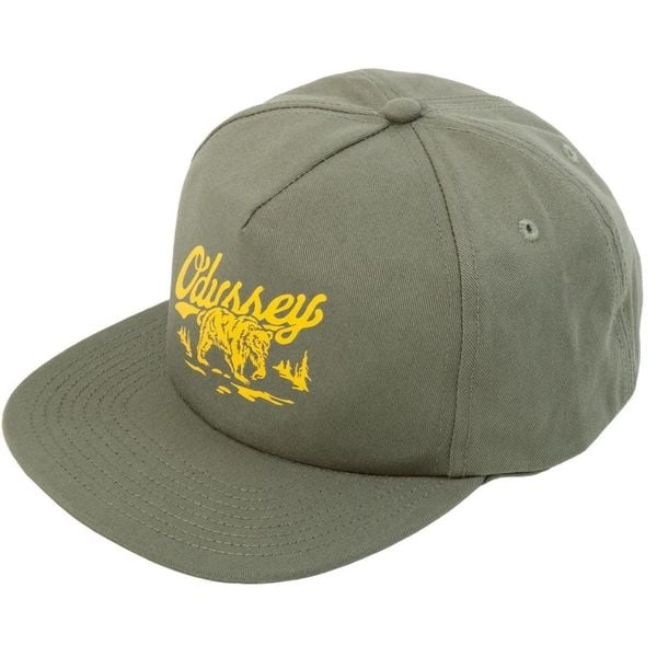 Strukturalna czapka z pięcioma panelami Odyssey Roam Soft. Zielone czapki męskie ODYSSEY, bez wzorów, sportowe. Za 234.50 zł.