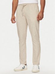 INDICODE Spodnie materiałowe Vitaly 60-332 Beżowy Regular Fit. Brązowe spodnie na co dzień męskie INDICODE, bez wzorów, z bawełny. Za 129.99 zł.