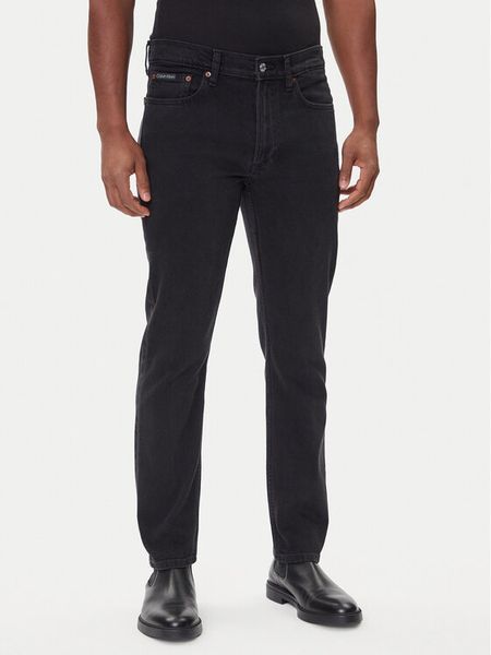 Calvin Klein Jeansy LV04RD902G Czarny Slim Fit. Czarne jeansy męskie Calvin Klein, bez wzorów, z bawełny. Za 259.99 zł.