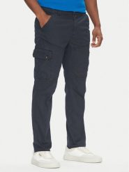Aeronautica Militare Spodnie materiałowe 251PA1662CT3526 Granatowy Regular Fit. Niebieskie spodnie na co dzień męskie Aeronautica Militare, bez wzorów, z bawełny. Za 599.99 zł.