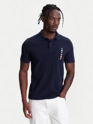 United Colors Of Benetton Polo 3089U302J Granatowy Regular Fit. Niebieskie koszulki polo męskie United Colors Of Benetton, m, bez wzorów, z bawełny, bez kołnierzyka, bez ramiączek. Za 159.99 zł.