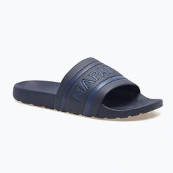 Klapki męskie Napapijri. Niebieskie klapki i japonki męskie Napapijri, bez wzorów. Za 129.99 zł.