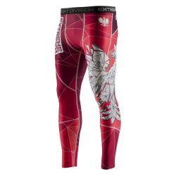 Legginsy sportowe męskie EXTREME HOBBY POLSKA red. Czerwone bielizna termoaktywna męska EXTREME HOBBY, m, bez wzorów, z elastanu, bez ramiączek. Za 229.00 zł.