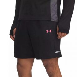 Męskie spodenki Under Armour Tech Utility Czarne Czarne. Czarne szorty sportowe męskie Under Armour, bez wzorów, z materiału, sportowe. Za 244.99 zł.
