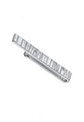 KUZZOI Męska organiczna spinka teksturowana w srebrze próby 925 Sterling Silver Biżuteria męska 1 ct Męskie. Szara biżuteria dla mężczyzn KUZZOI, z materiału, srebrne. Za 279.64 zł.