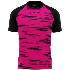 Koszulka Sportowa Givova Pixel w Fuksji i Czerni - Komfort i Lekkość. Czarne t-shirty sportowe męskie Givova, bez wzorów, eleganckie, bez ramiączek. Za 140.99 zł.