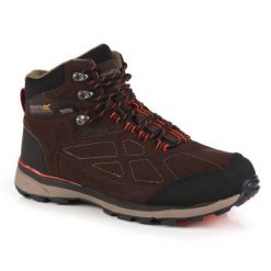Buty trekkingowe męskie Regatta Samaris wodoodporne. Brązowe buty trekkingowe męskie Regatta, bez wzorów, sportowe, bez obcasa, bez zapięcia. Za 312.00 zł.