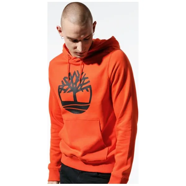 Timberland Bluza Core Tree Logo Pullover Hoodie , pomaranczowy, rozmiar S. Brązowe bluzy nierozpinane męskie Timberland, m, bez wzorów, z bawełny, z kapturem. Za 319.99 zł.