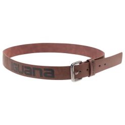 Pasek Oaken. Brązowe paski męskie IGUANA, bez wzorów. Za 93.99 zł.