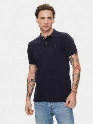 United Colors Of Benetton Polo 3089J3179 Granatowy Regular Fit. Niebieskie koszulki polo męskie United Colors Of Benetton, m, bez wzorów, z bawełny, bez kołnierzyka, bez ramiączek. Za 189.99 zł.